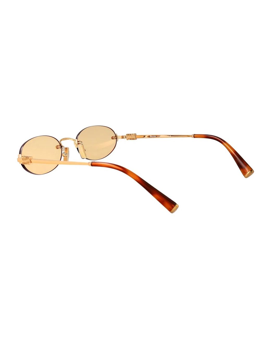 Miu Miu Natural Metal Sunglasses