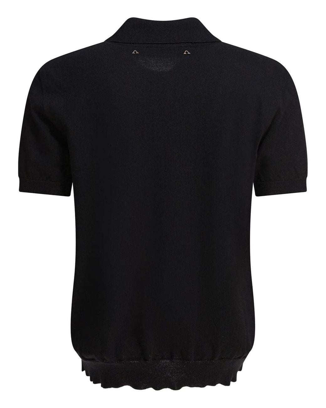 Altum Black Cotton Polo Shirt for men