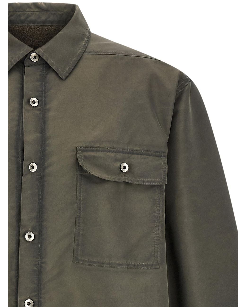 Rick Owens Green 'Jumbo Outershirt' Jacket for men