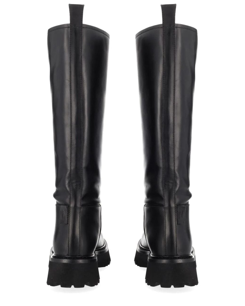 Moschino Couture Black Boot Zipper