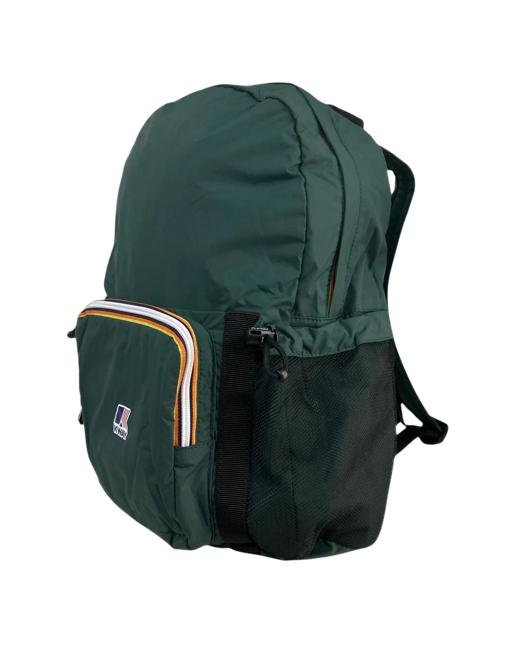 K-Way Green Michelet Logo-Print Zip-Around Backpack
