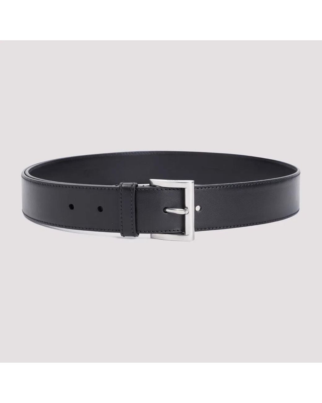 Prada Black Leather Belt
