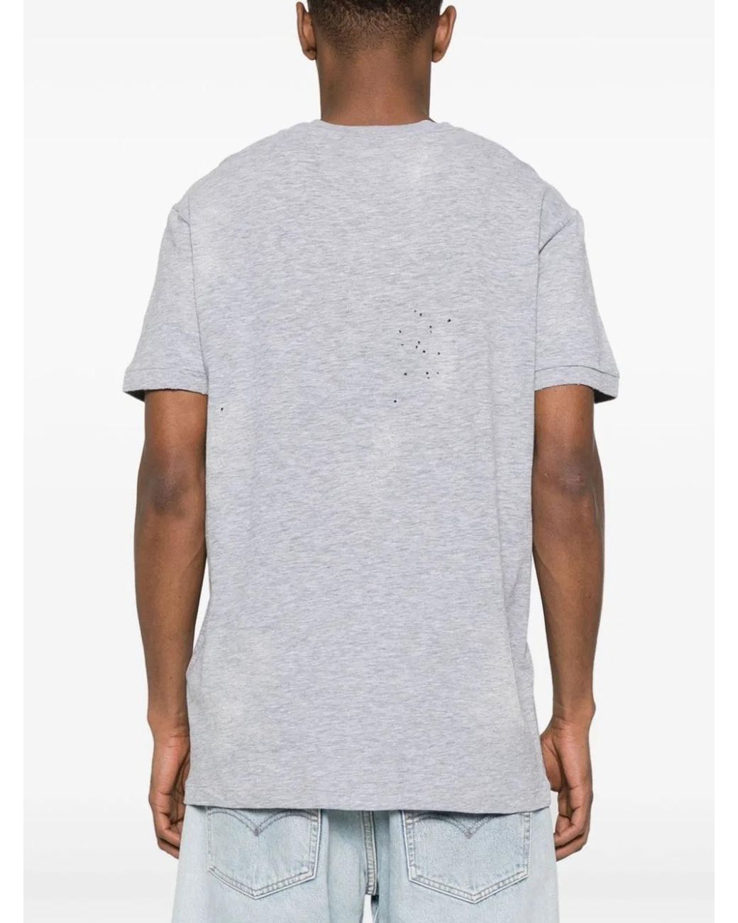 DSquared² Gray Muscle Fit Tee for men