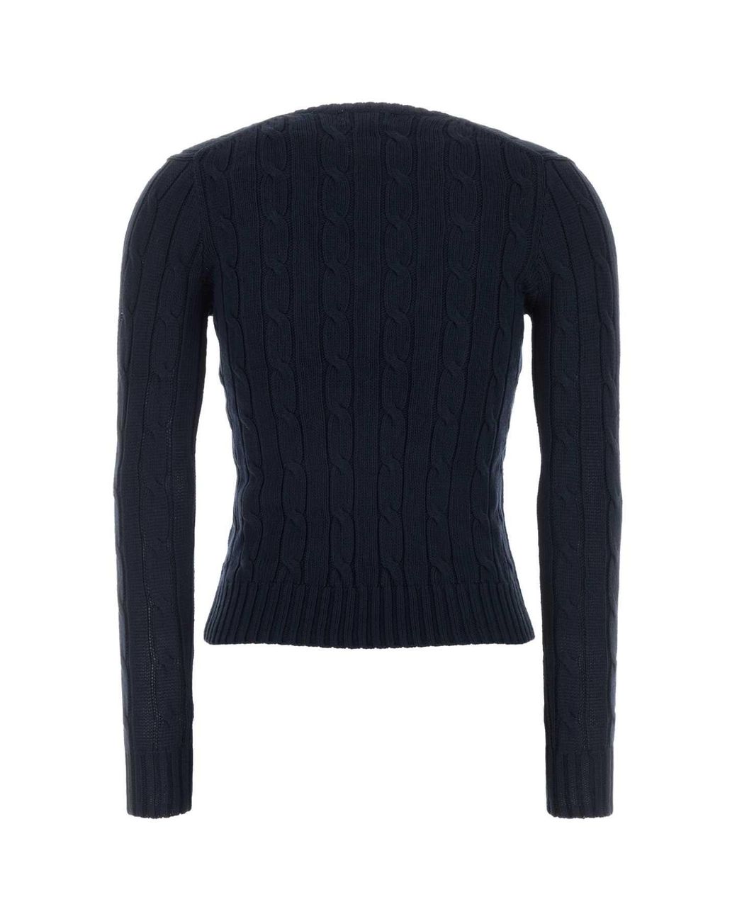 Polo Ralph Lauren Blue Ribbed Cotton Sweater
