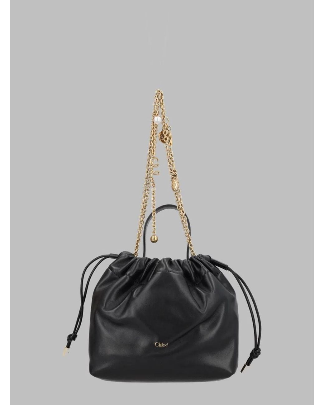 Chloé Black Shoulder Bag Icons Leather