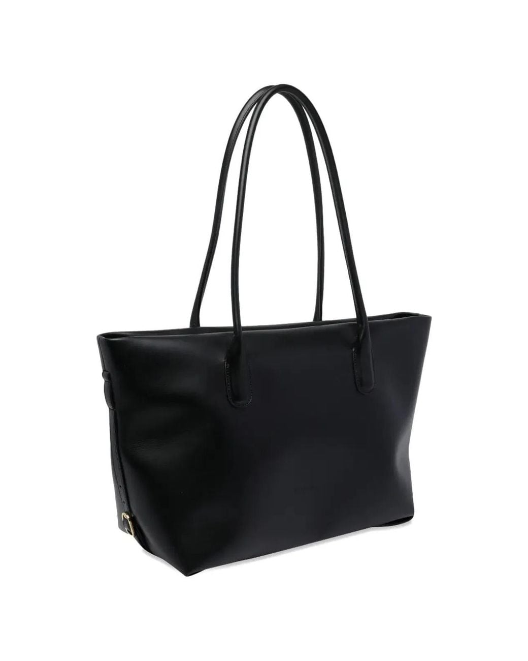 THEMOIRÈ Black Polyurethane Recycled Pre Consumer Other Recycled Post Consumer Polyester Handbag