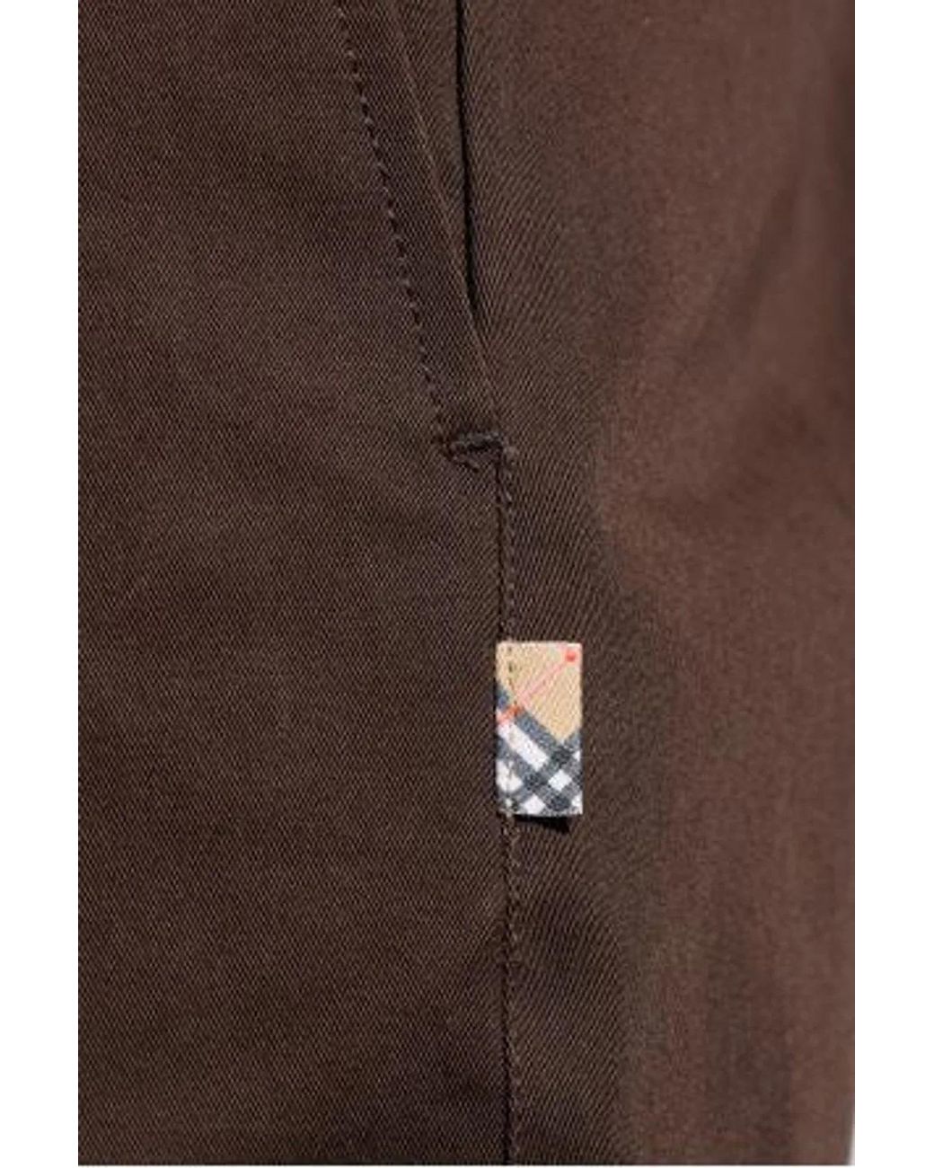 Burberry Brown Slim-Fit Trousers for men