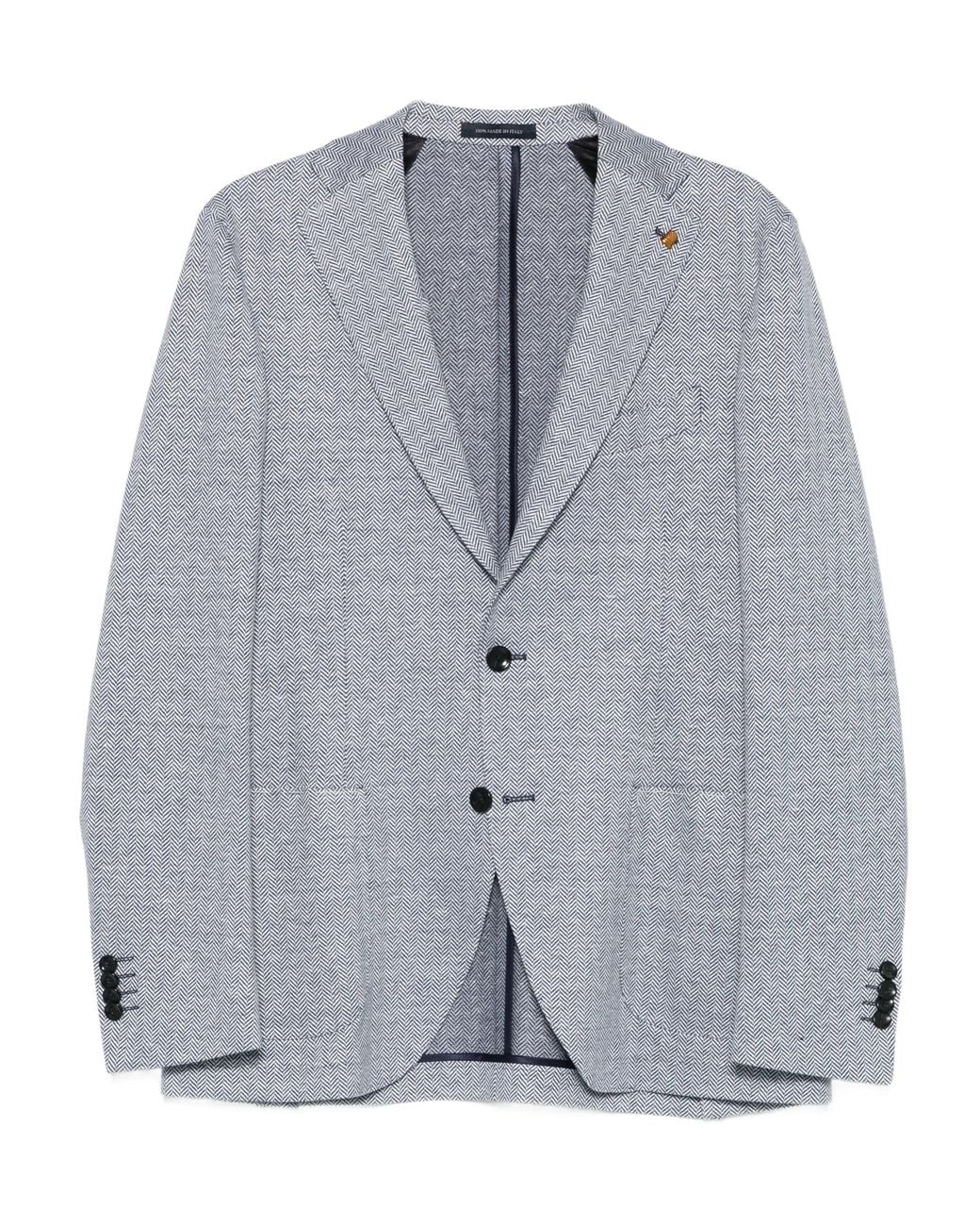 Latorre Gray Linen Cotton Jacket for men