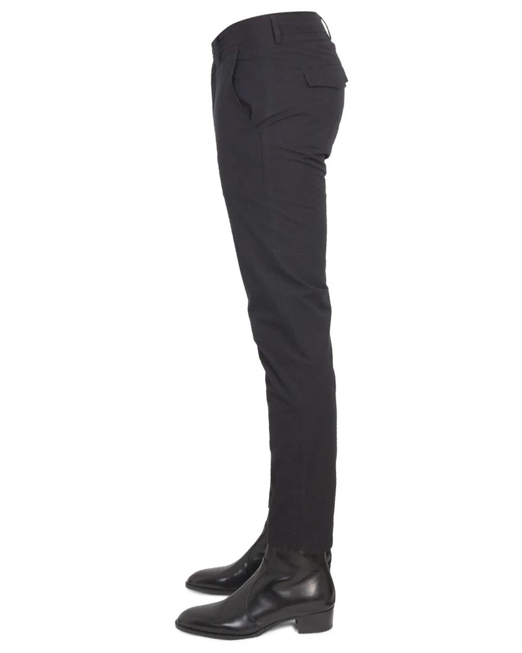 Department 5 Blue Pants With Logo Patch for men