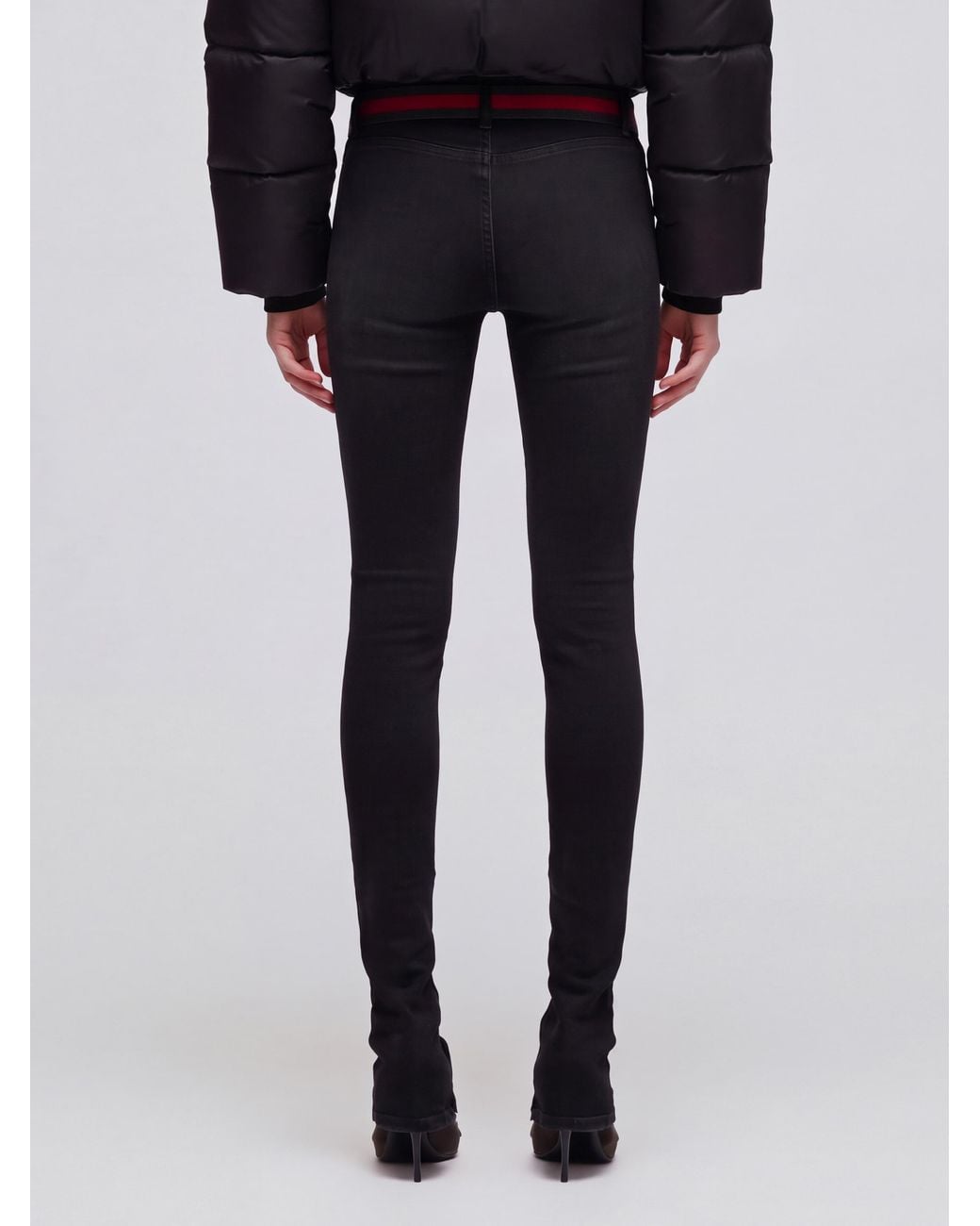 Gucci Black Slim-Fit Stretch Cotton Denim Trousers