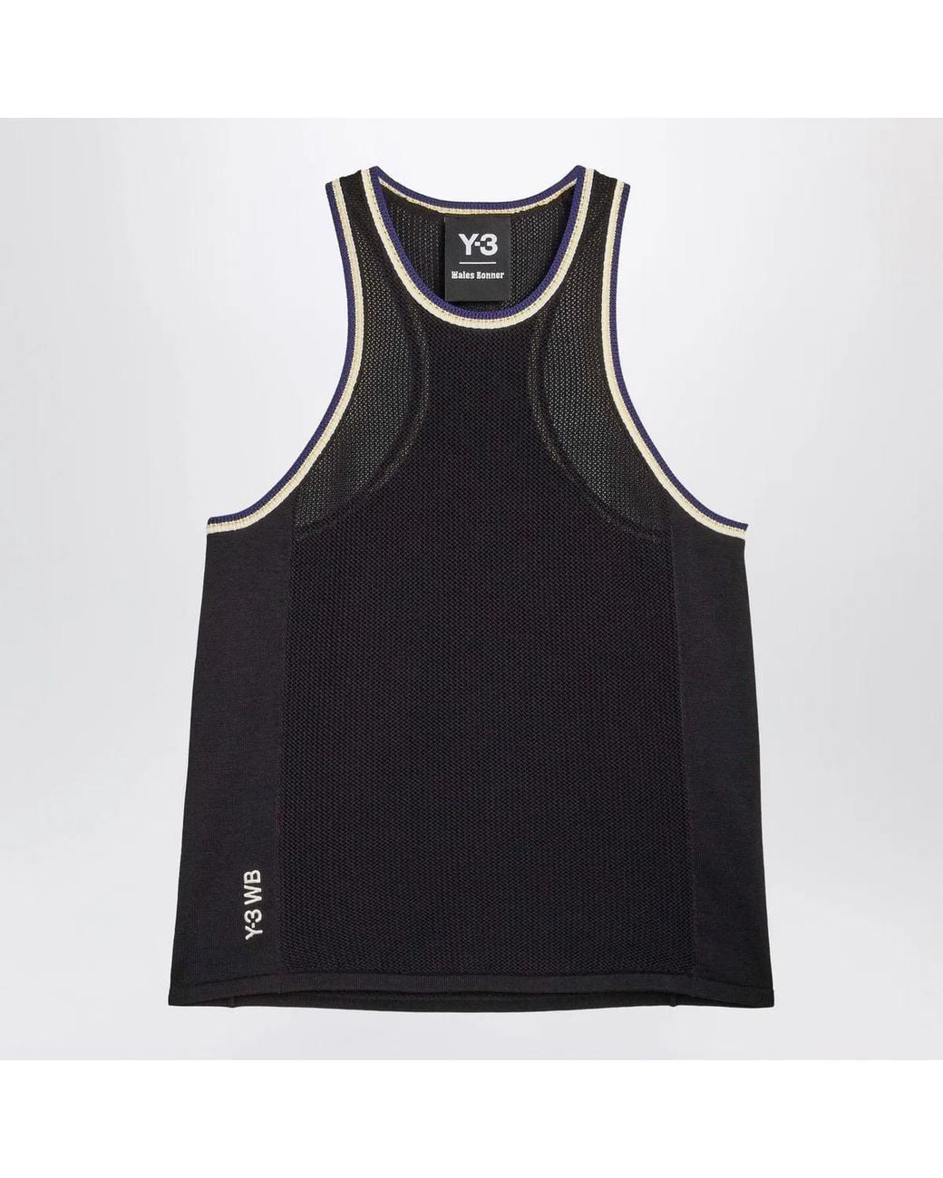 Adidas Black Cottonblend Knit Tank Top