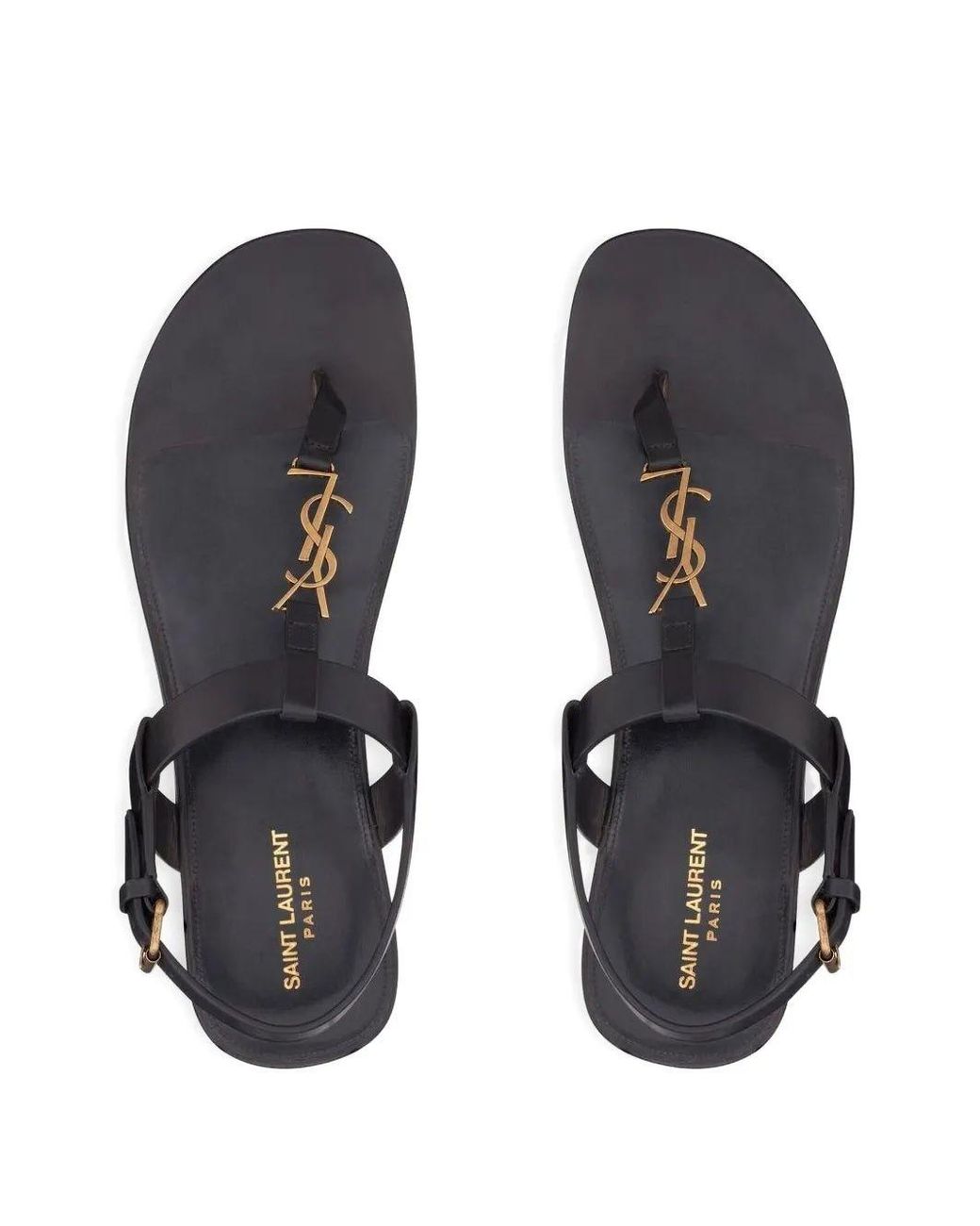 Saint Laurent Black Cassandra Sandal for men