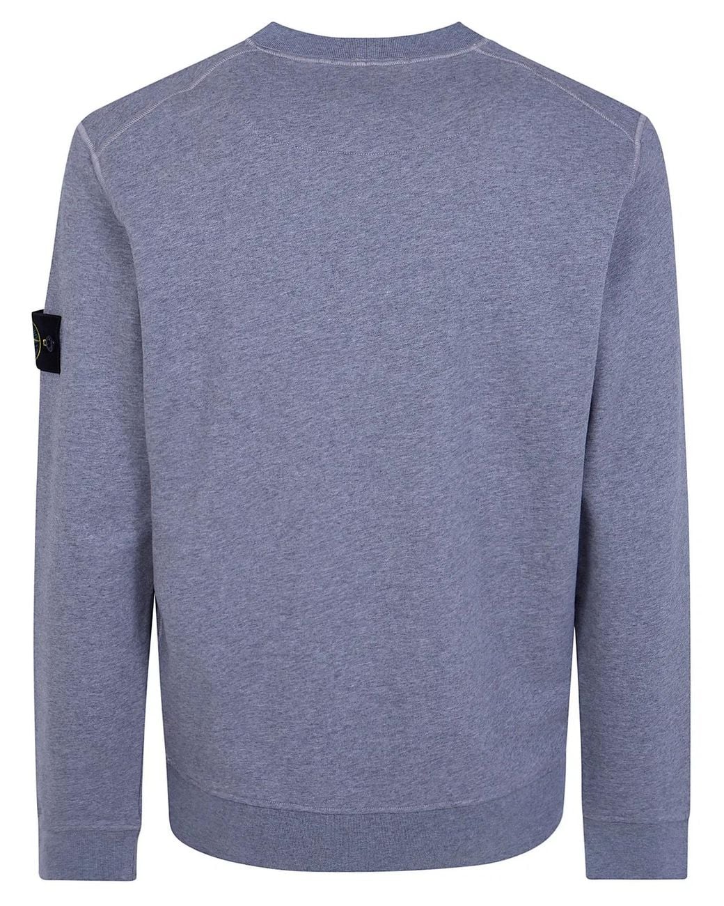 Stone Island Blue Round Neck Sweatshirt for men