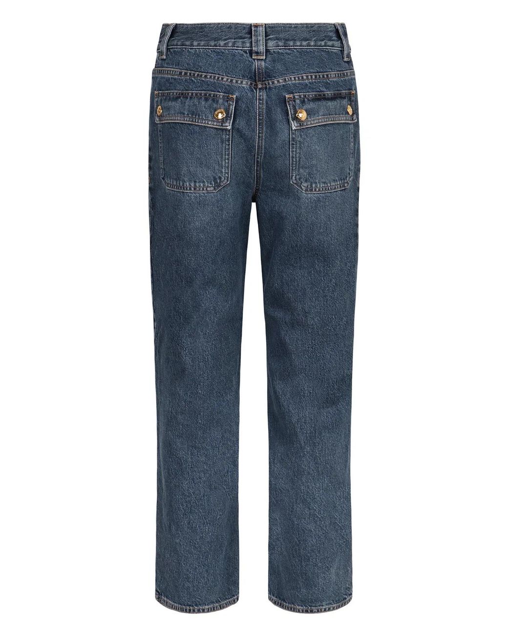 Elisabetta Franchi Blue High-Rise Boyfriend Jeans