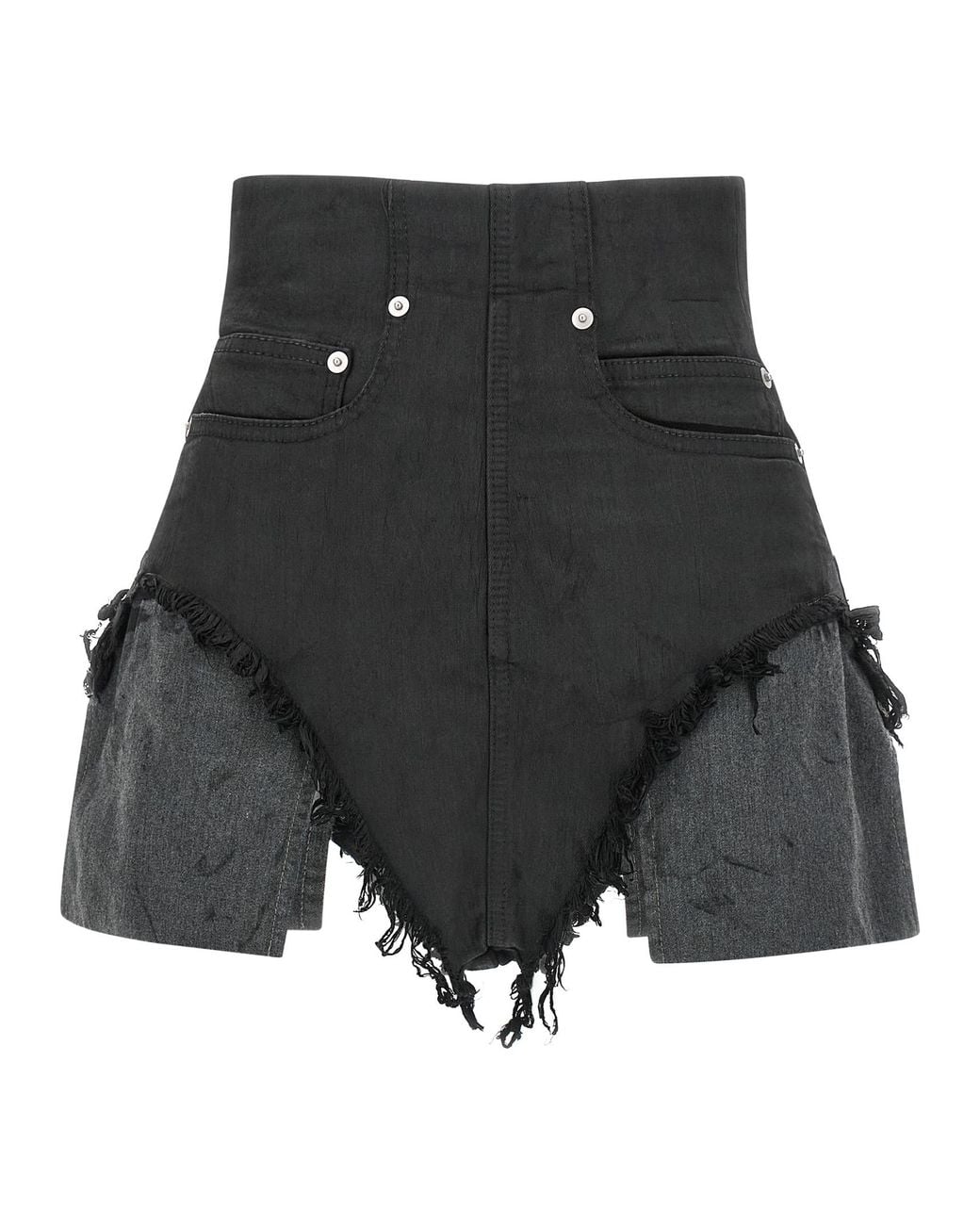 Rick Owens Black 'Dirt Cutoffs' Shorts