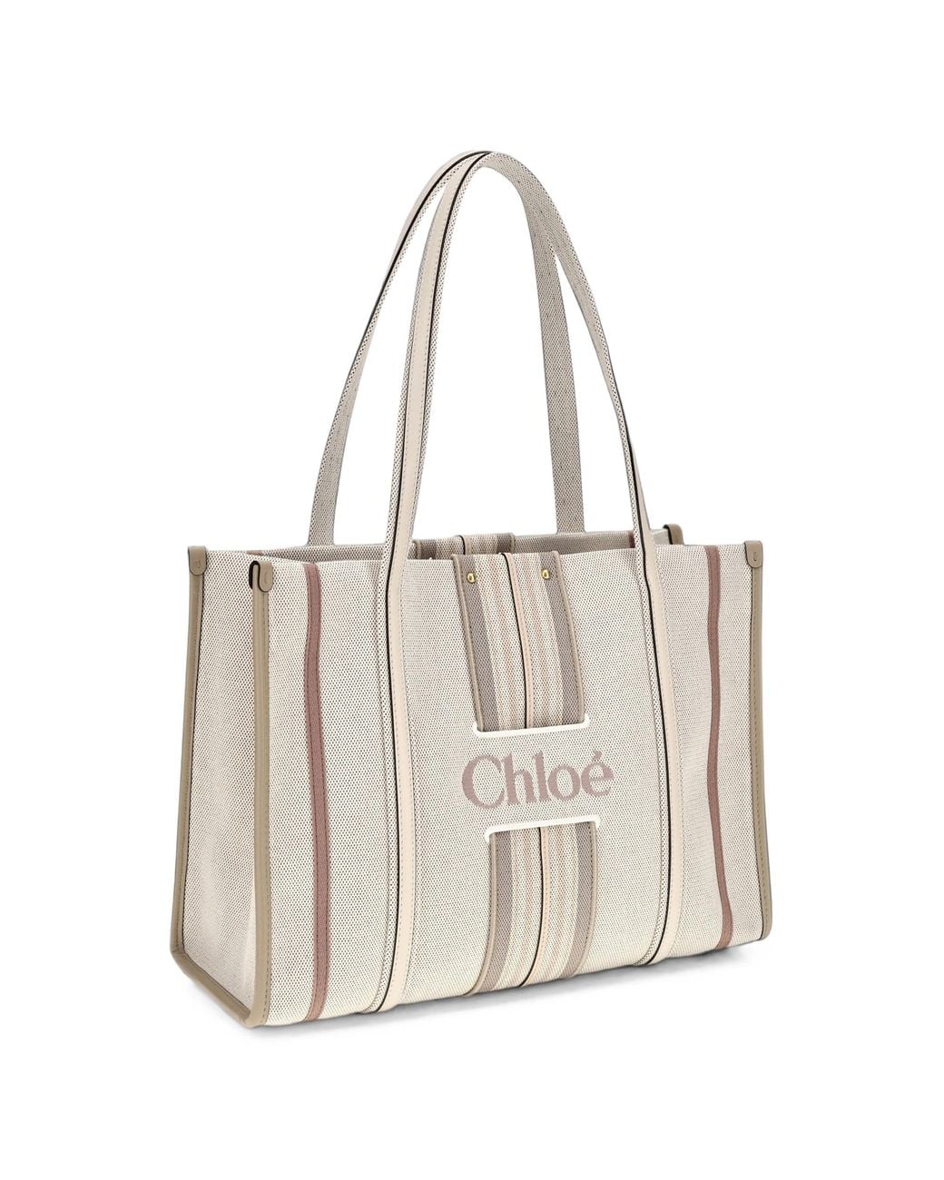 Chloé White Woody Loop Shoulder Bag