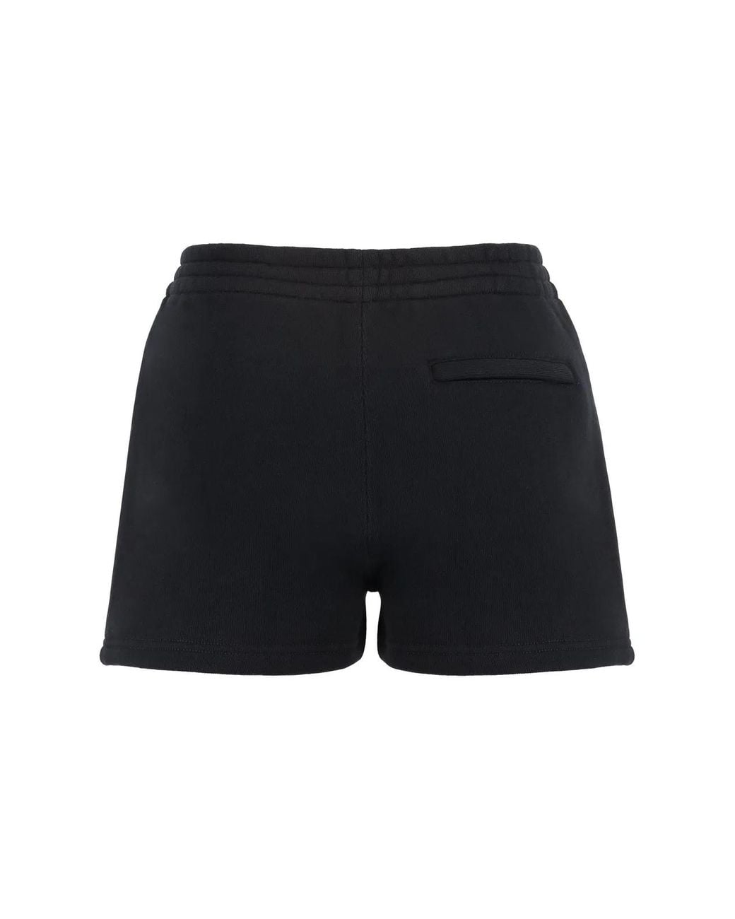 T By Alexander Wang Black Shorts With Embossed Logo