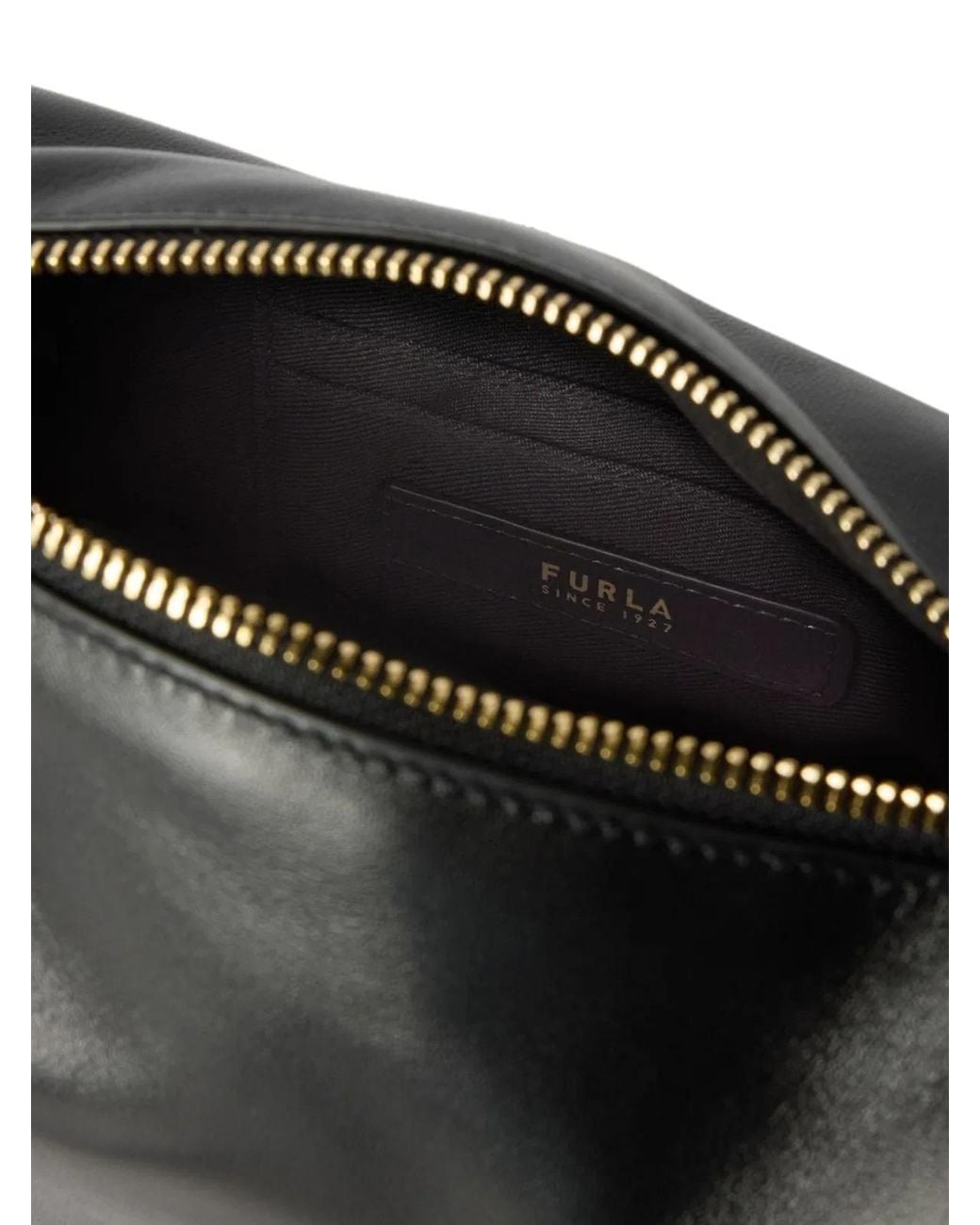 Furla Black Talia Mini – Leather Shoulder Bag