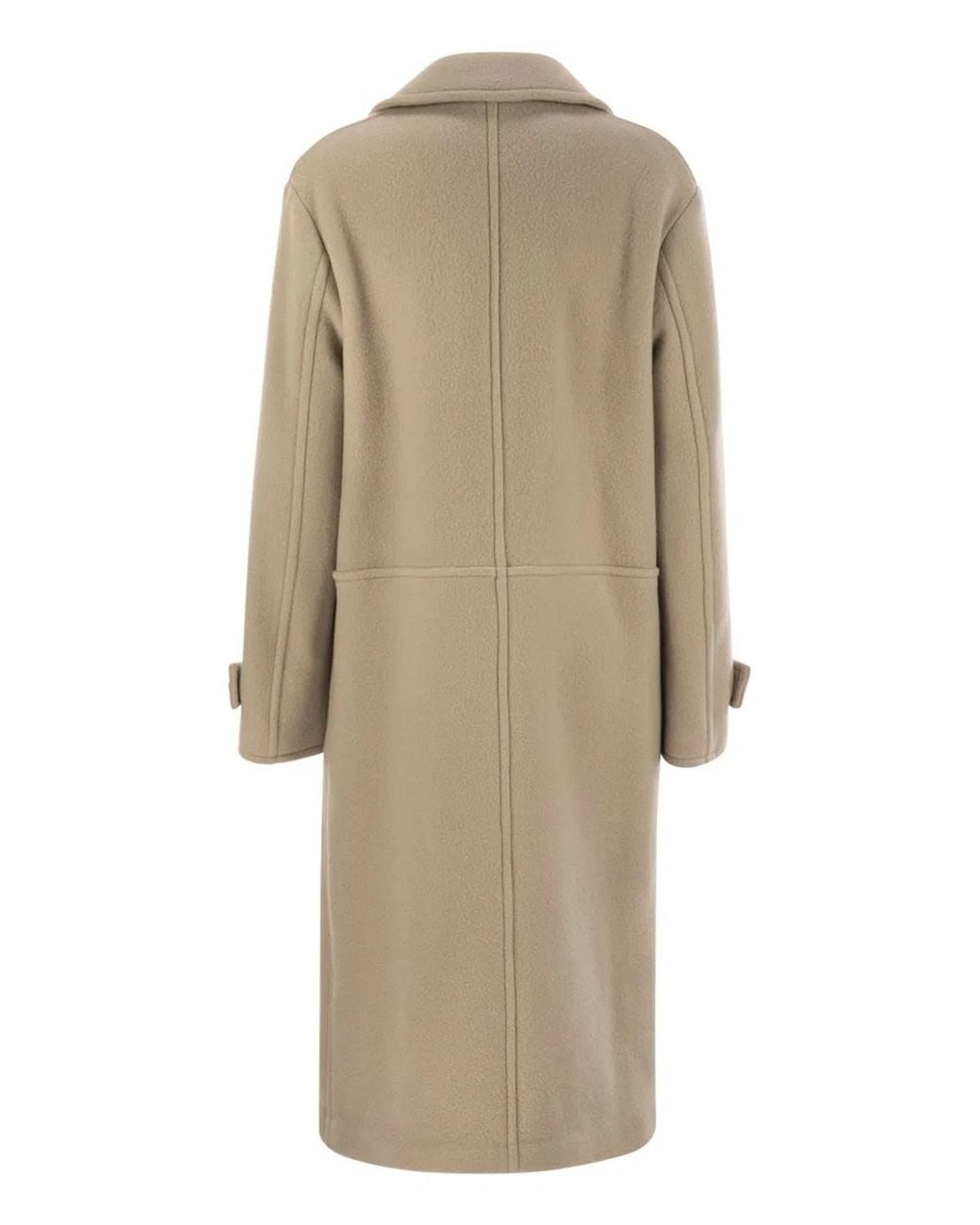 Fay Natural Wool And Cashmere Coat
