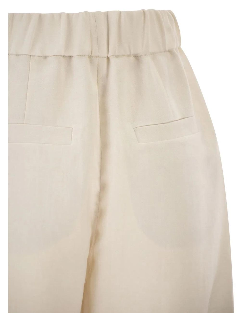 Brunello Cucinelli Natural Baggy Shorts