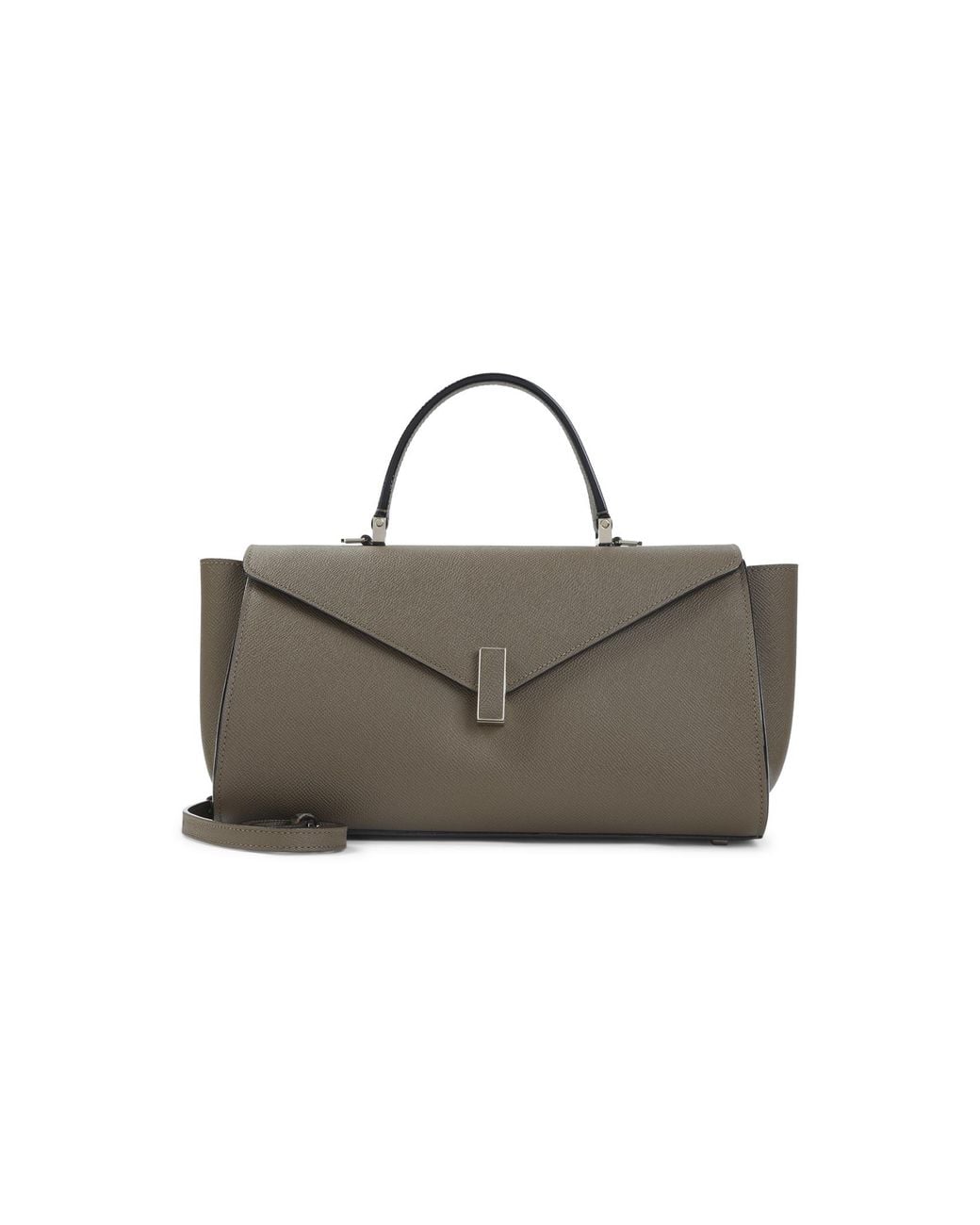 Valextra Gray "Iside" Editor Tote Bag