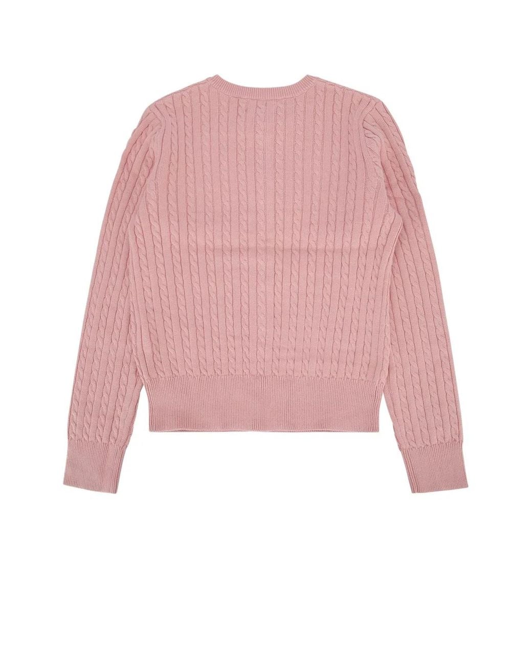 Polo Ralph Lauren Pink Jr Mini Cable-Tops-Sweater