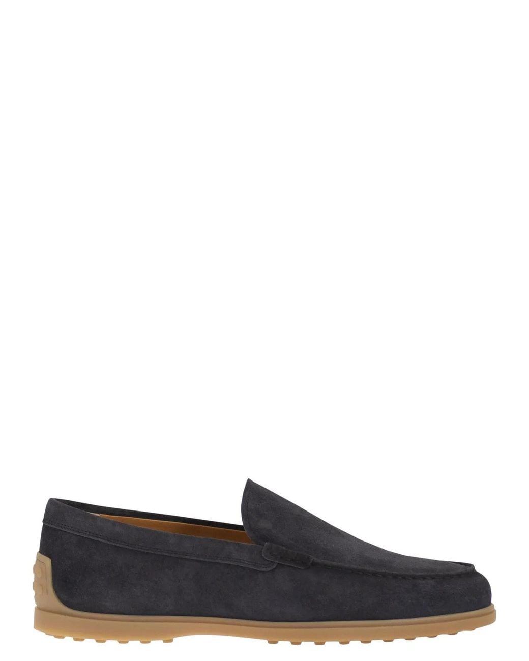 Tod's Blue Suede Leather Slipper Moccasin for men