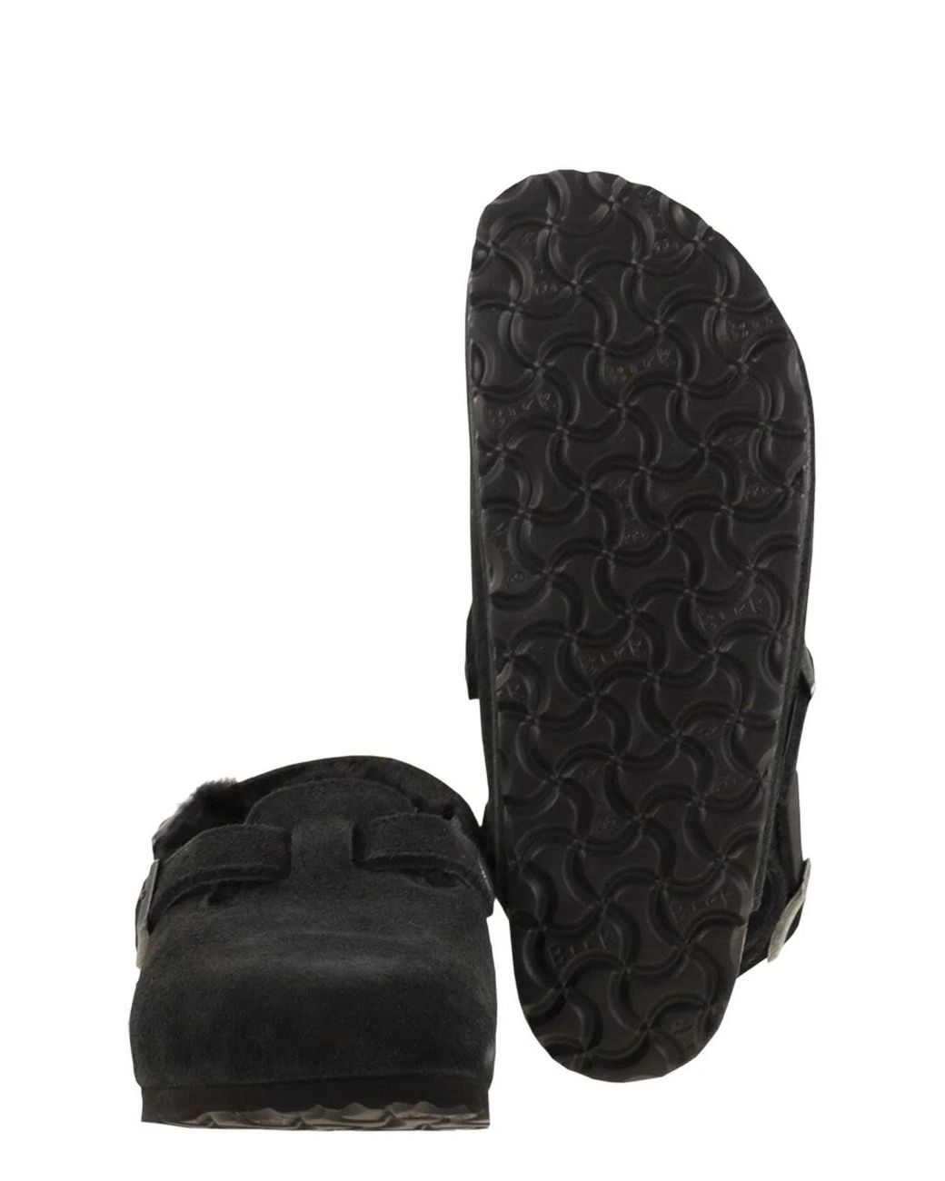 Birkenstock Black Tokio Shearling