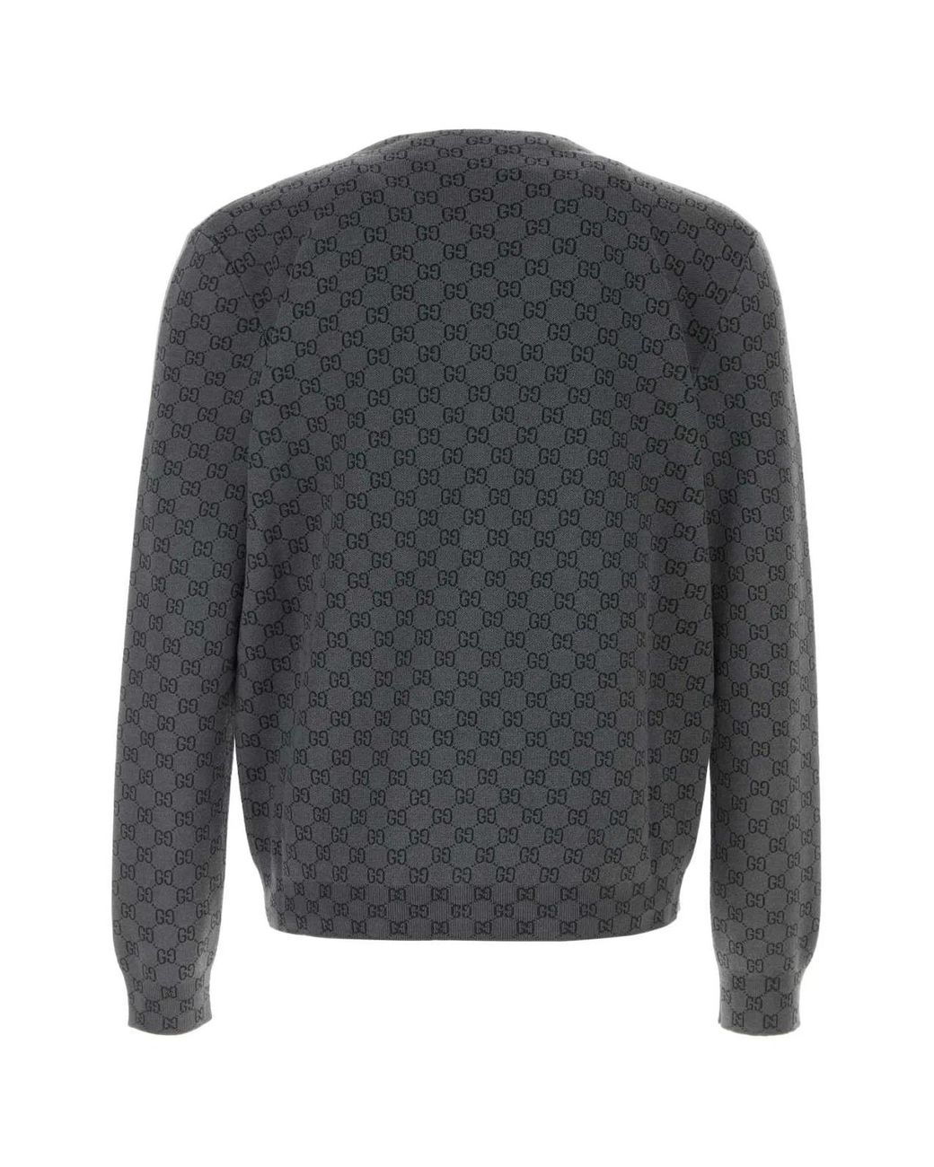 Gucci Gray V Neck Cardigans