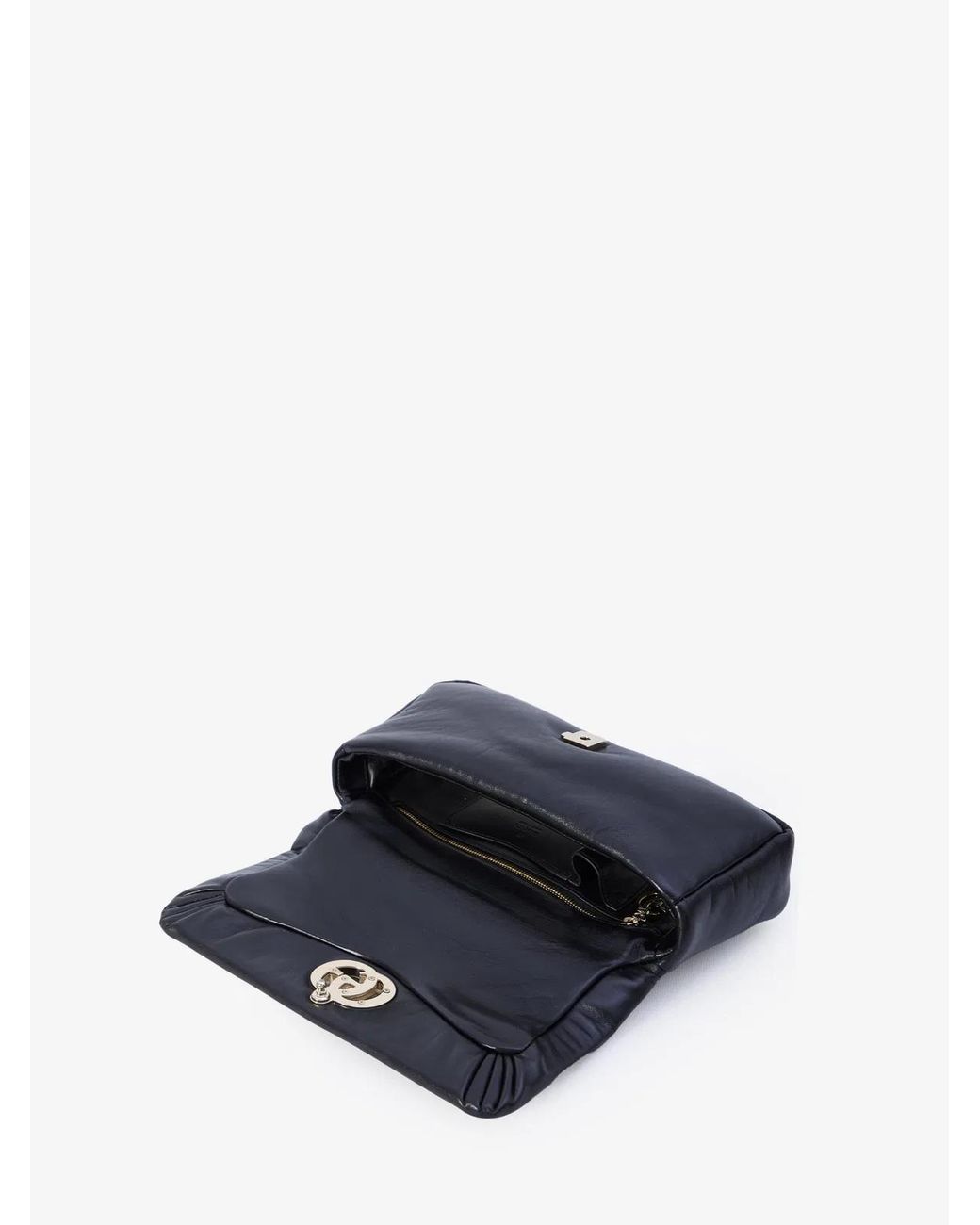 Gucci Blue Small Gg Milano Leather Handbag