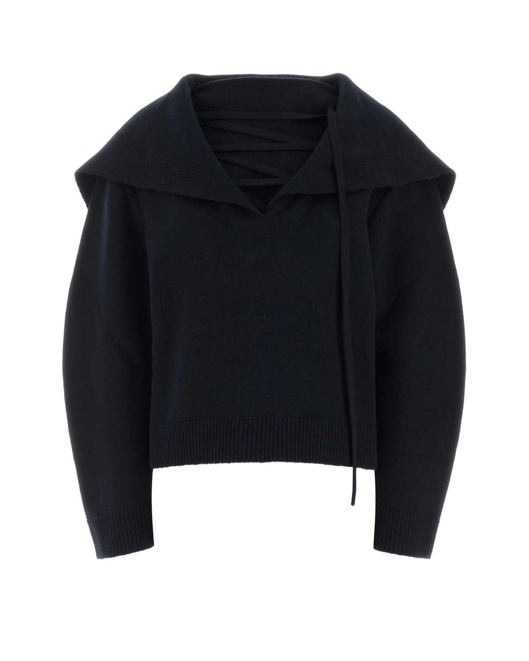 Ferragamo Blue Salvatore Midnight Wool Sweater