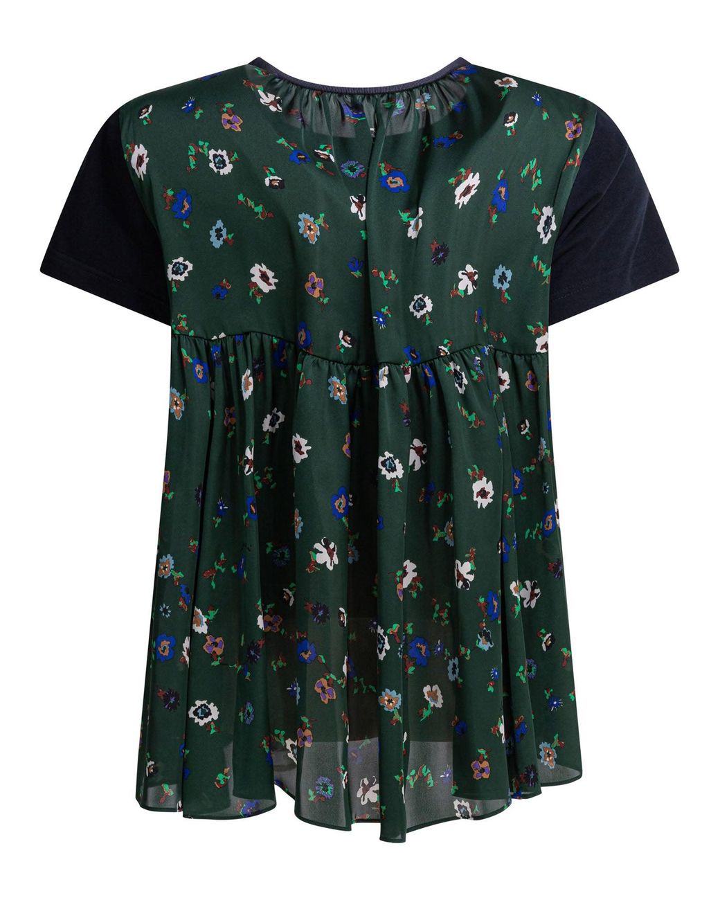 Sacai Black T-Shirts