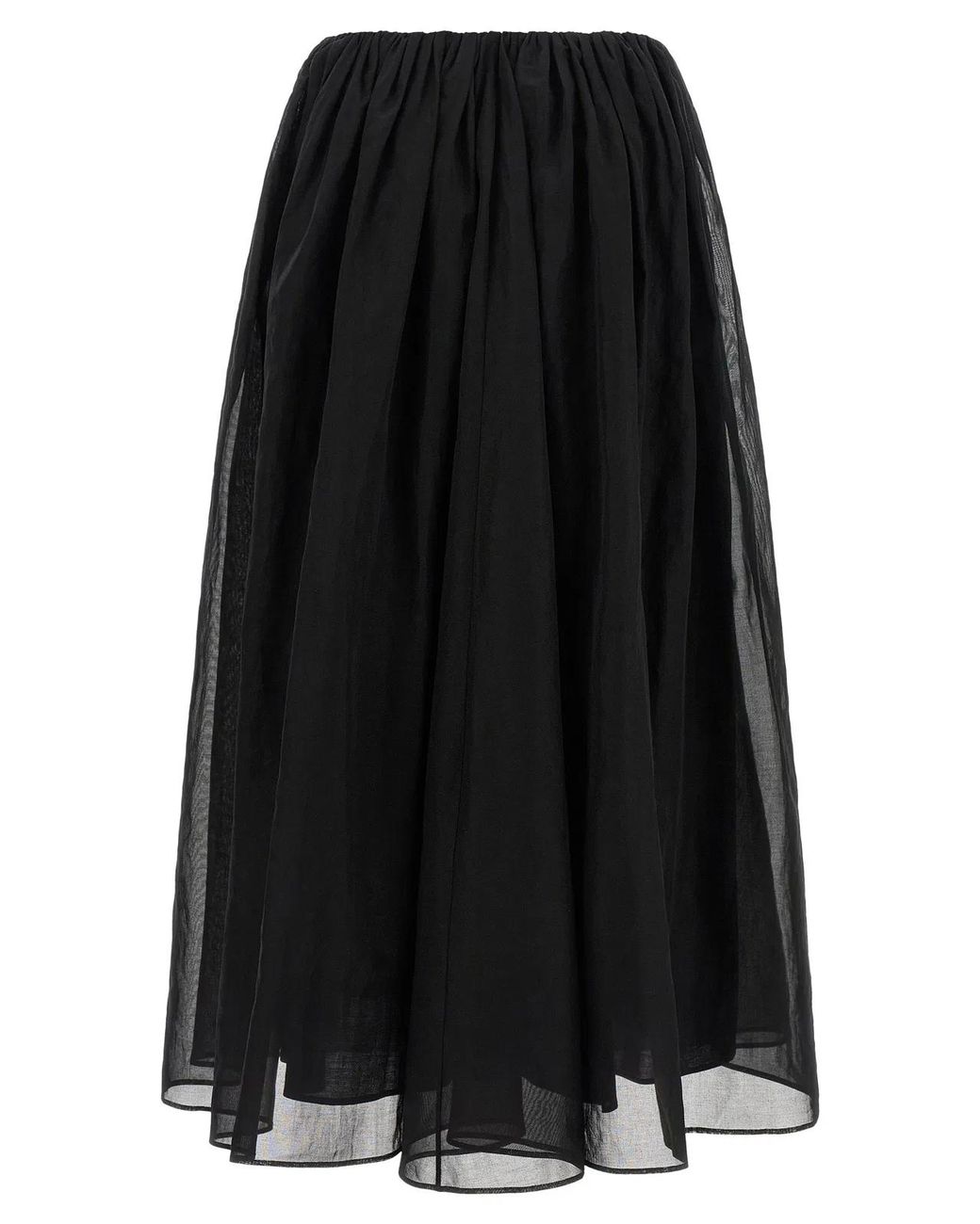 Brunello Cucinelli Black Cotton Mini Skirt