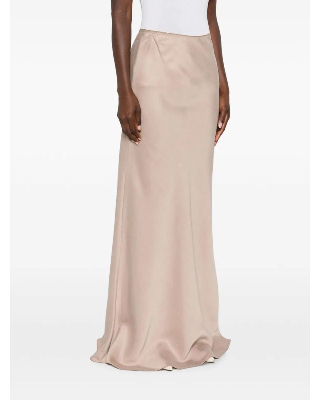 Fabiana Filippi Brown Long Skirt