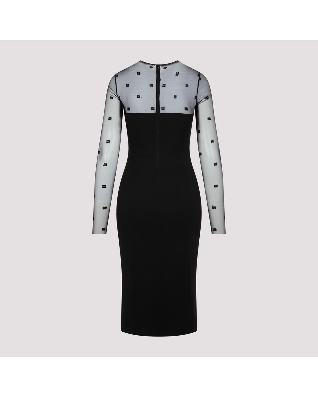 Givenchy Black Chic Mini Dress With Iconic 4G Pattern