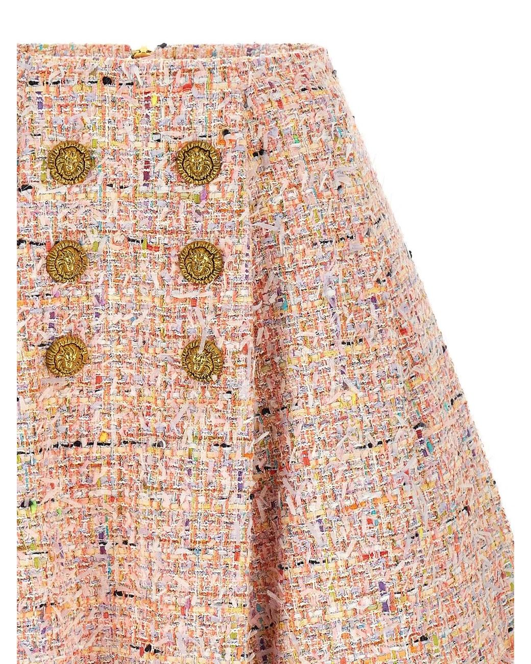 Balmain Natural 'Skater' Skirt