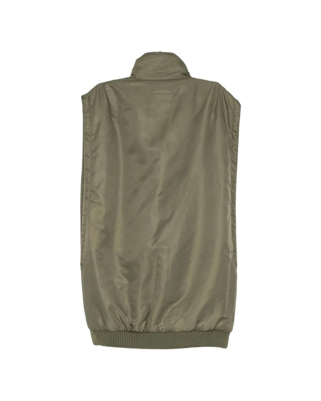 MM6 by Maison Margiela Green Oversized Down Vest