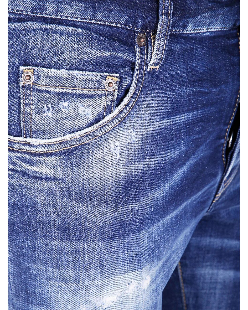 DSquared² Blue Pants 5 Pockets for men