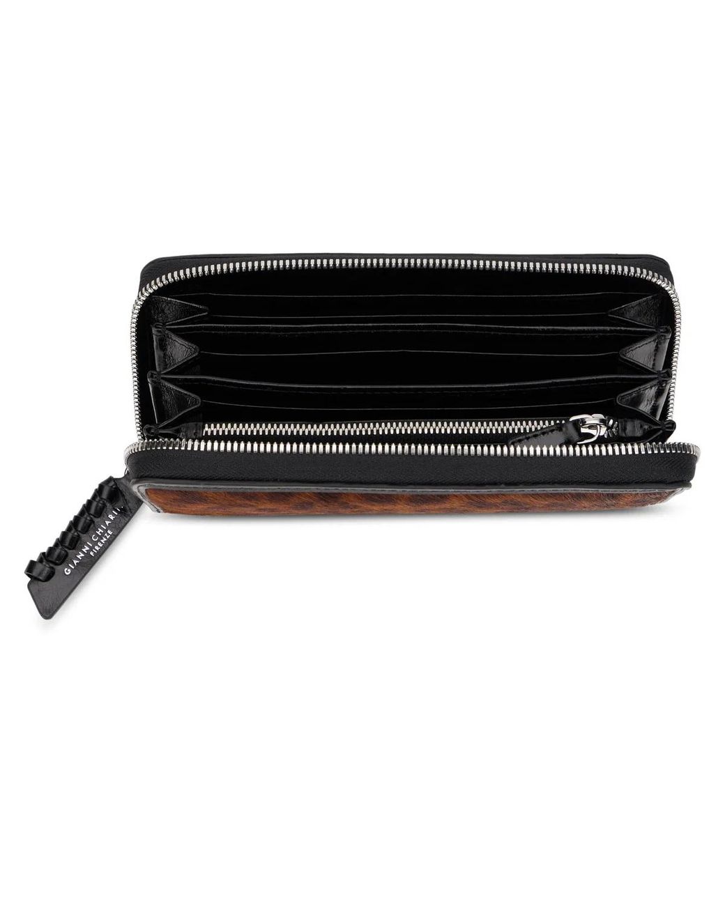 Gianni Chiarini Brown Animal Print Wallet