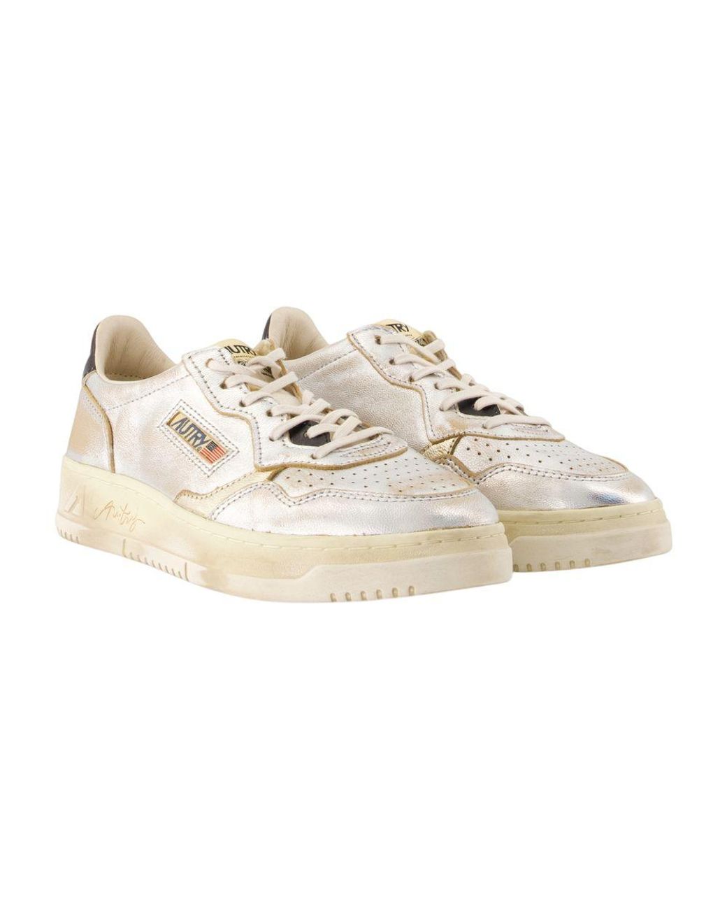 Autry White Sup Vint Low Sneakers for men