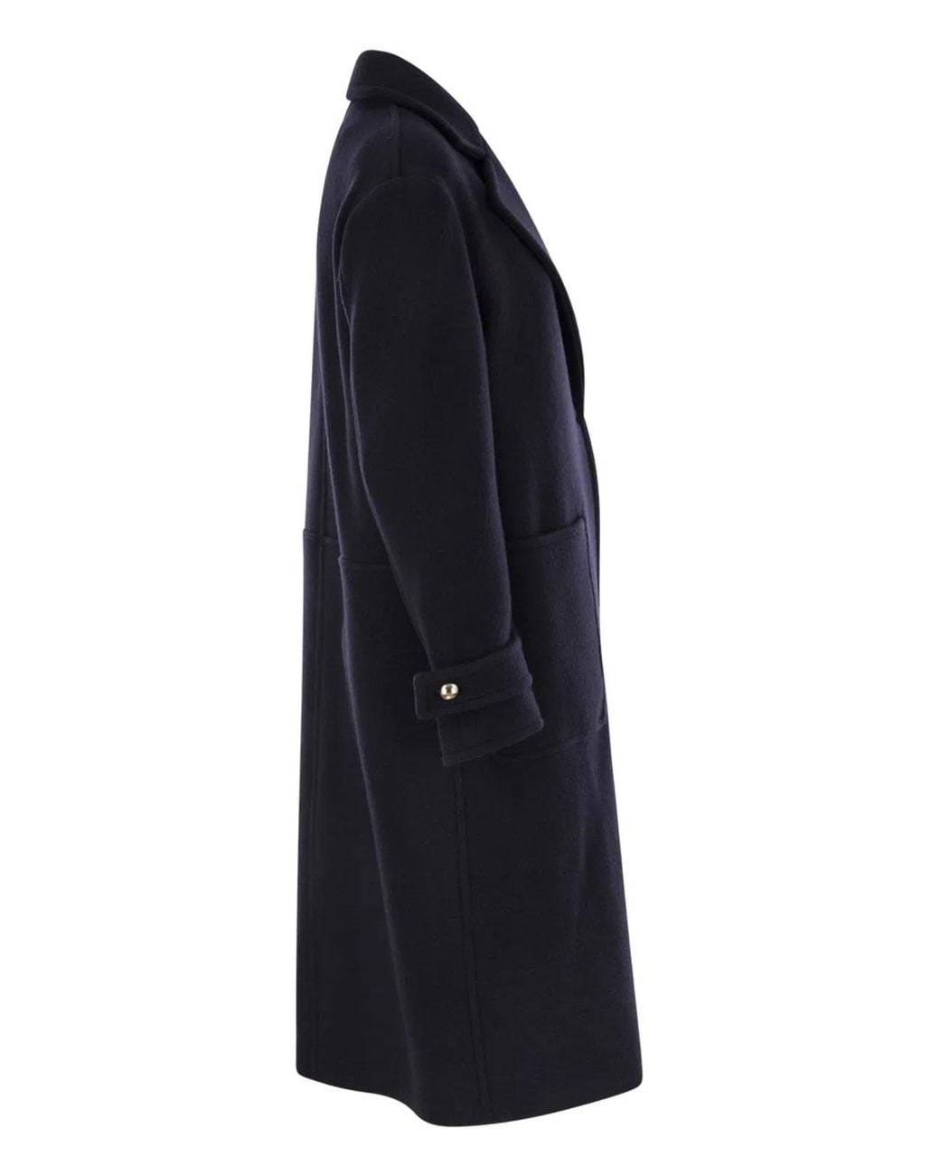 Fay Black Wool And Cashmere Coat