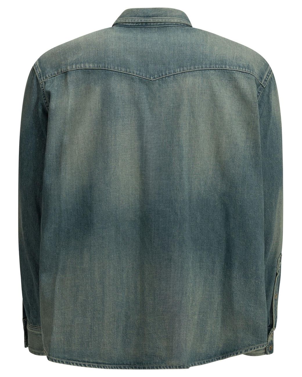 A.PRESSE Green Lightblue Cotton Casual Shirt for men