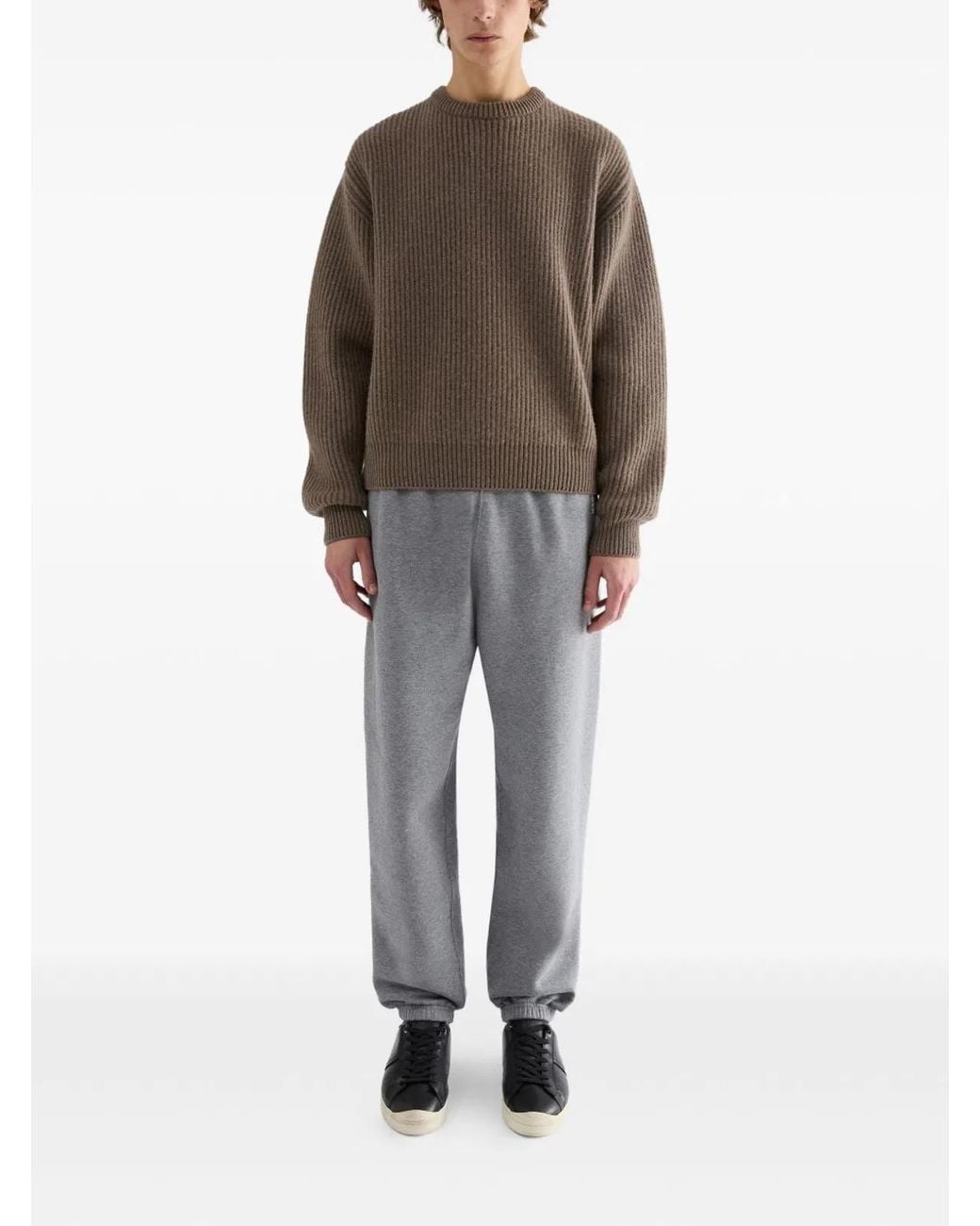 Jil Sander Brown Wool Sweater for men