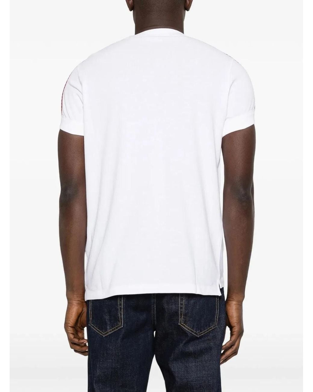 DSquared² White Striped T-Shirt for men