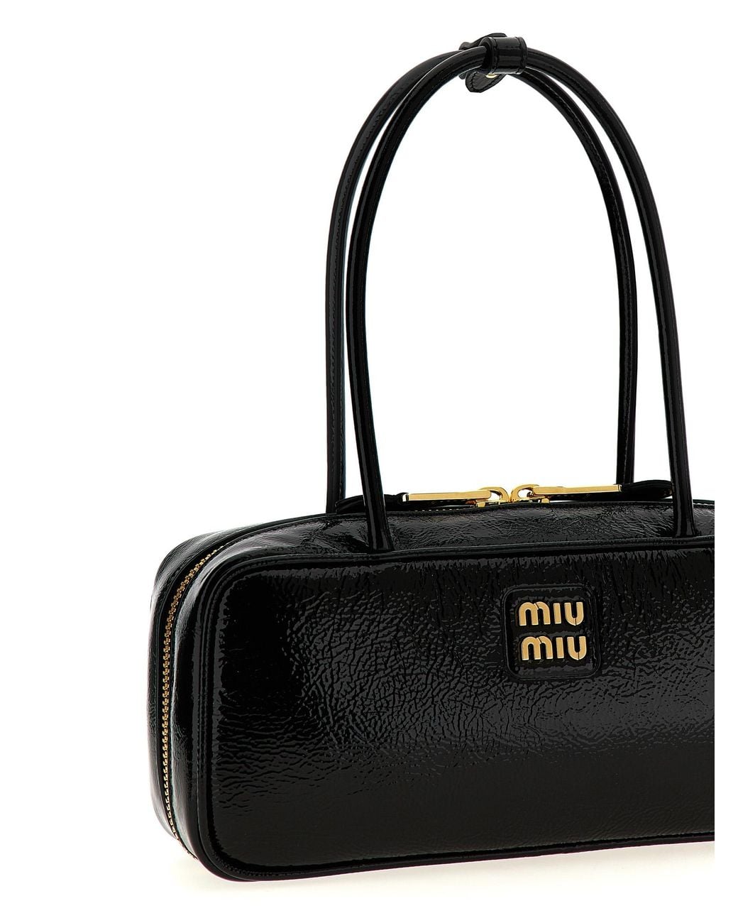Miu Miu Black Lamb Leather Handbag Bag