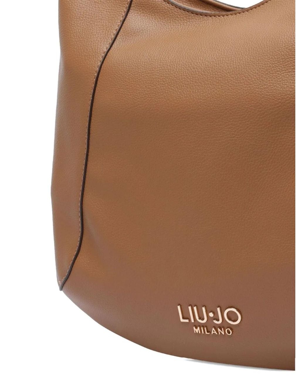 Liu Jo Brown Studded Panel Top-Handle