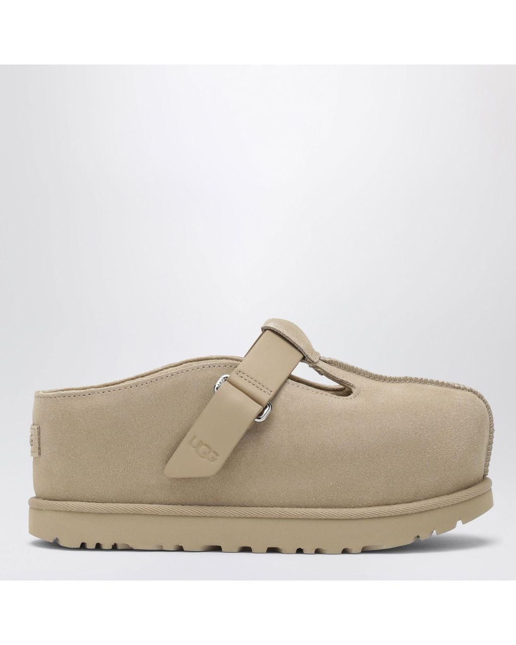 Ugg Natural Goldenstar Hi Suede Clogs