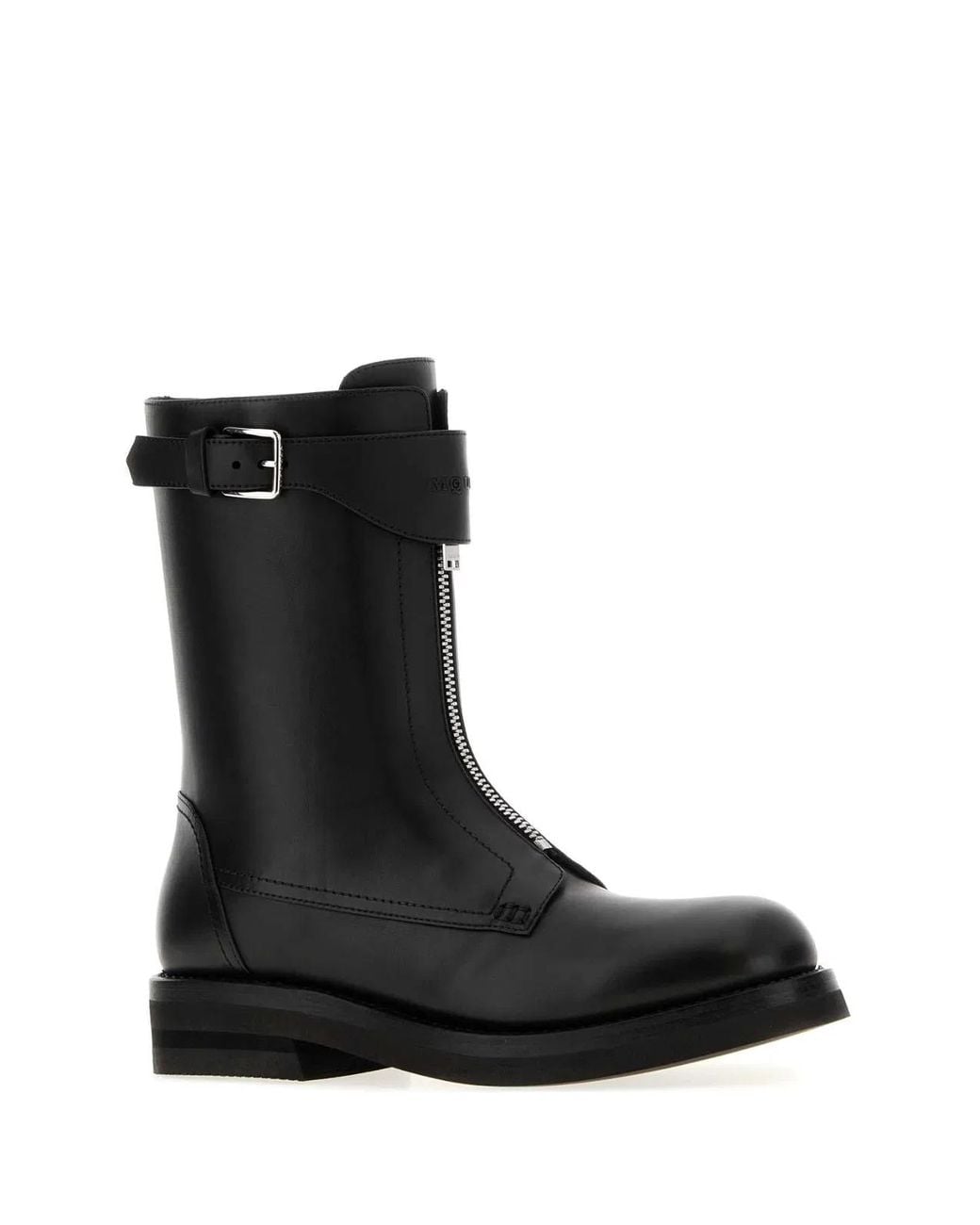 McQueen Black Boot S.Rubber for men
