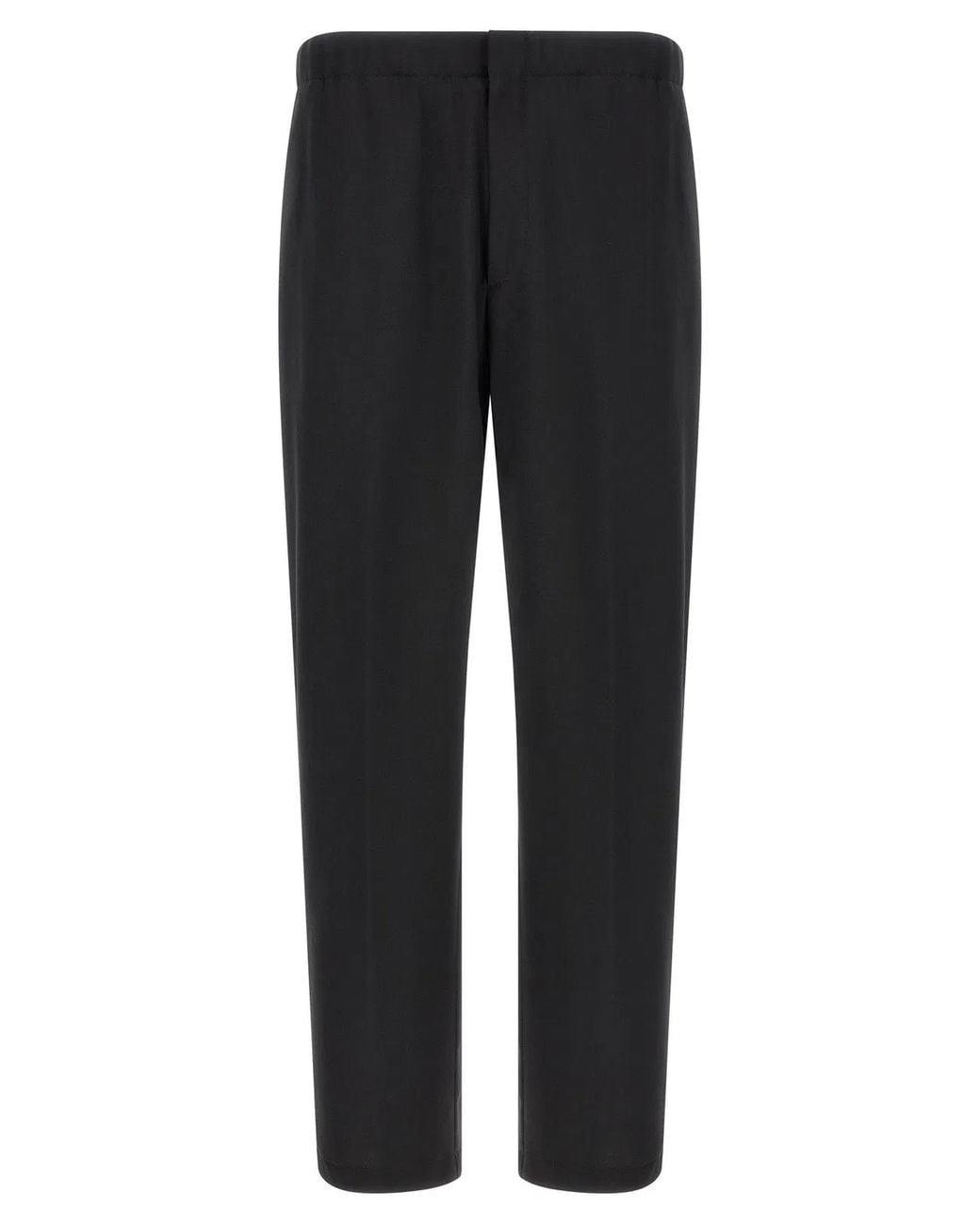 Lardini Black Virgin Wool Pants for men