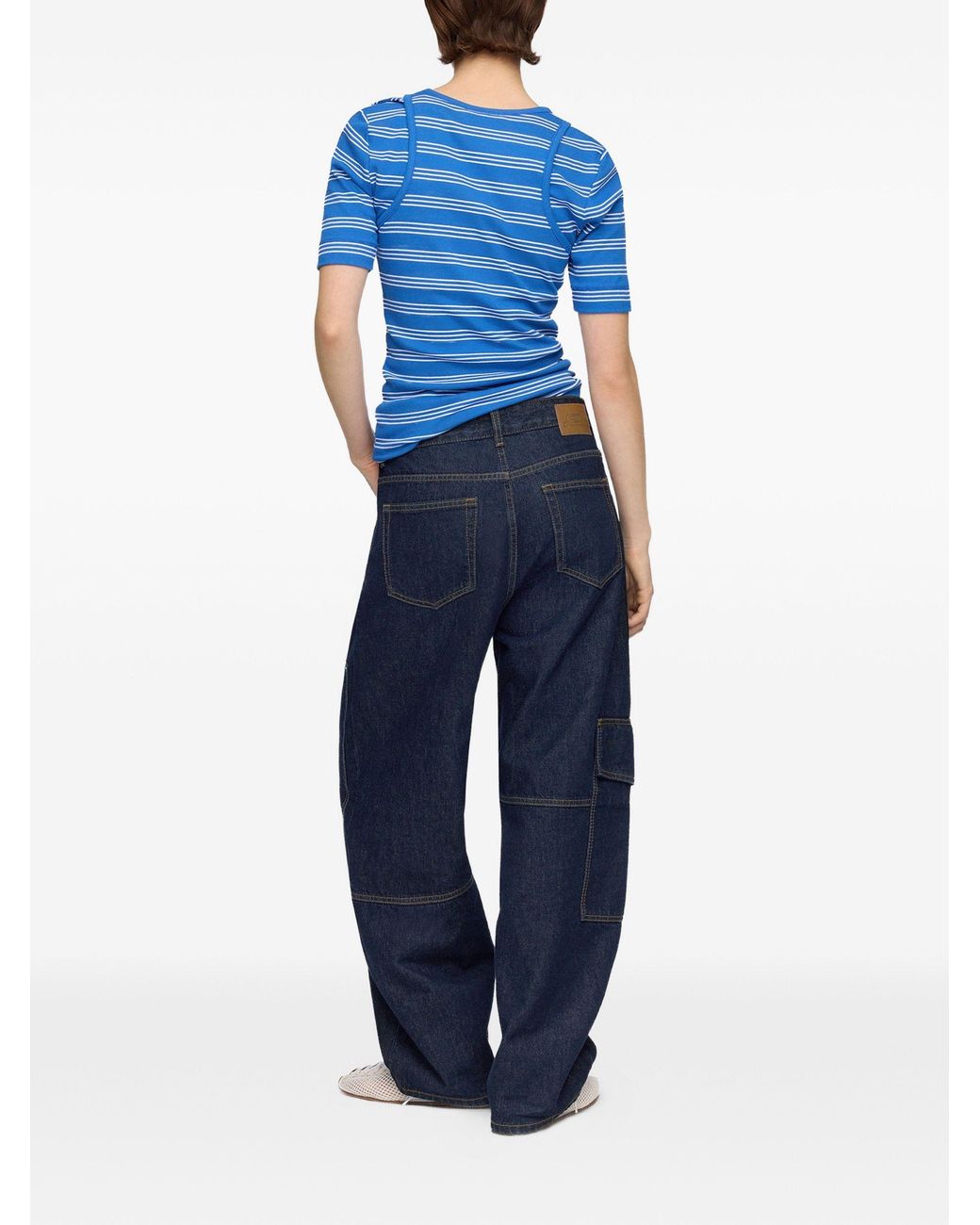 Ganni Blue Cotton Denim Jeans